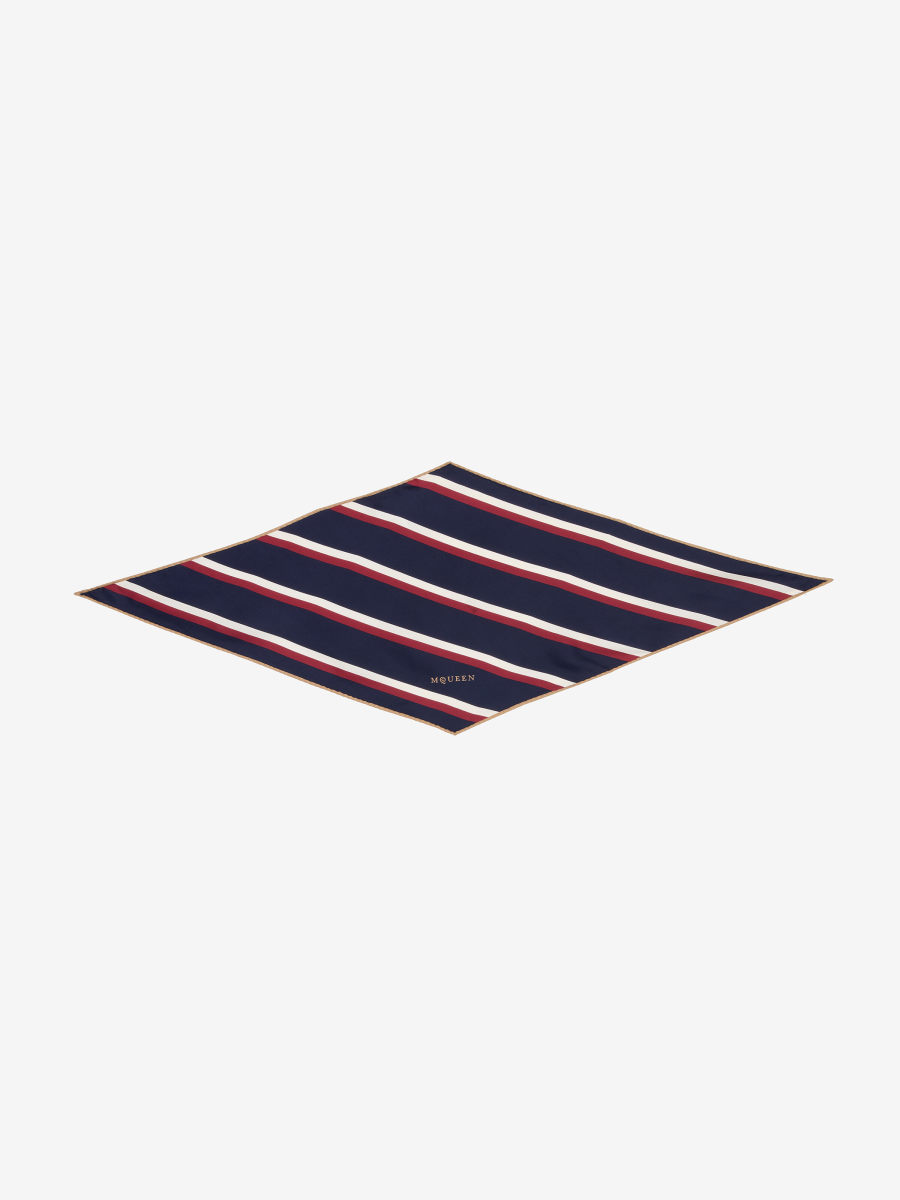 ALEXANDER MCQUEEN - College Stripe Losange Scarf - Item 8160413001Q5974